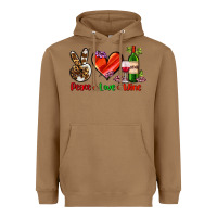 Toasted Coconut peace love wine Heavyweight Hoodie - AdoDesignShop