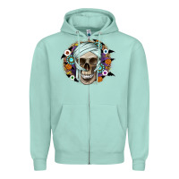 Halloween Skeleton Zipper Hoodie | Teevron