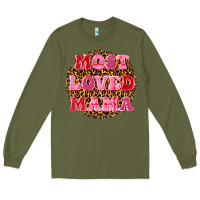 Army Green most loved mama Long Sleeve Tee - texasbilliewilder