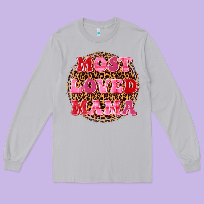 Most Loved Mama Long Sleeve Tee Designed By Texasbilliewilder