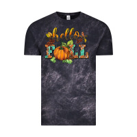Cloud Black hello fall pumpkin Vintage Tee - BarkalooDesign