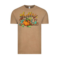 Vintage Coffee hello fall pumpkin Vintage Tee - BarkalooDesign