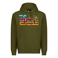 Army Green and in every season i will praise him Premium Hoodie - MaliasSmallBusiness