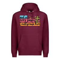 Burgundy and in every season i will praise him Premium Hoodie - MaliasSmallBusiness