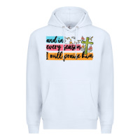 White and in every season i will praise him Premium Hoodie - MaliasSmallBusiness
