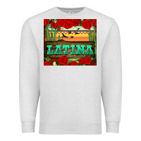 Oatmeal Heather latina tumbler Premium Sweatshirt - BundleAndBundleShop