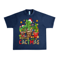 Navy christmas cactus merry cactmas Urban Heavy Tee - Zillion Design Studio