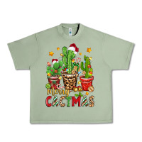 Oil Green christmas cactus merry cactmas Urban Heavy Tee - Zillion Design Studio