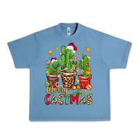 Pebble Blue christmas cactus merry cactmas Urban Heavy Tee - Zillion Design Studio