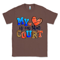 Chestnut my heart is on that court basketball Classic Tee - Zillion Design Studio