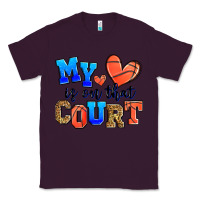 Plum my heart is on that court basketball Classic Tee - Zillion Design Studio