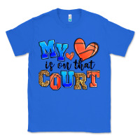True Royal my heart is on that court basketball Classic Tee - Zillion Design Studio