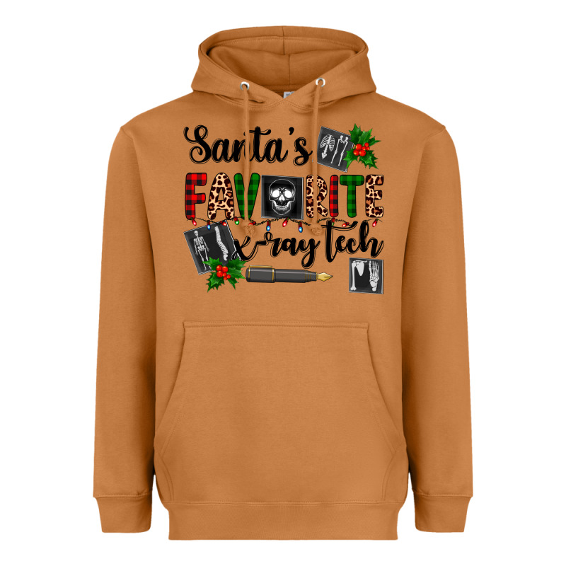 Santa's Favorite X Ray Tech Heavyweight Hoodie by AdoDesignShop | Teevron