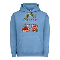 Pigment Pebble Blue customize christmas elf Urban Hoodie - MaliasSmallBusiness