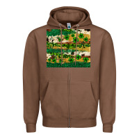 Chestnut St. Patrick's Day leopard cowhide shamrock tumbler Zipper Hoodie - Neo Western