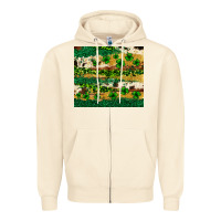 Sandshell St. Patrick's Day leopard cowhide shamrock tumbler Zipper Hoodie - Neo Western