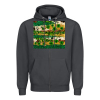Smoke St. Patrick's Day leopard cowhide shamrock tumbler Zipper Hoodie - Neo Western