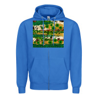 True Royal St. Patrick's Day leopard cowhide shamrock tumbler Zipper Hoodie - Neo Western