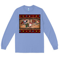 Colony Blue hohoho christmas cows Long Sleeve Tee - RanaPortraitStore