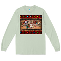 Matcha hohoho christmas cows Long Sleeve Tee - RanaPortraitStore