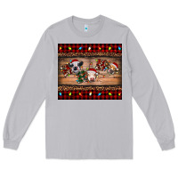Moon Dust hohoho christmas cows Long Sleeve Tee - RanaPortraitStore