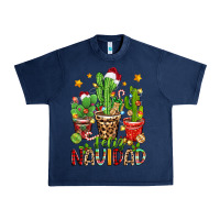 Navy christmas cactus feliz navidad Urban Heavy Tee - Zillion Design Studio