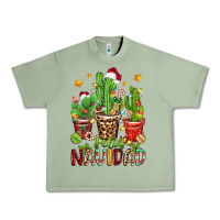 Oil Green christmas cactus feliz navidad Urban Heavy Tee - Zillion Design Studio