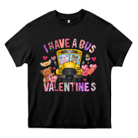 Black i have a bus full of valentines Heavy Core Tee - CowhideDigitalArt