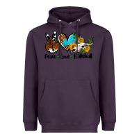 Plum peace love  bullskull Heavyweight Hoodie - AdoDesignShop