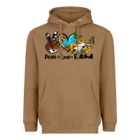 Toasted Coconut peace love  bullskull Heavyweight Hoodie - AdoDesignShop