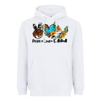 White peace love  bullskull Heavyweight Hoodie - AdoDesignShop