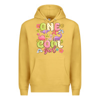 Antique Gold one cool girl Premium Hoodie - MaliasSmallBusiness
