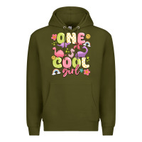 Army Green one cool girl Premium Hoodie - MaliasSmallBusiness