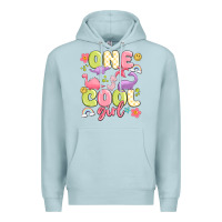 Blue Mist one cool girl Premium Hoodie - MaliasSmallBusiness