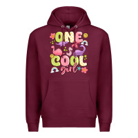 Burgundy one cool girl Premium Hoodie - MaliasSmallBusiness