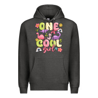 Charcoal Heather one cool girl Premium Hoodie - MaliasSmallBusiness