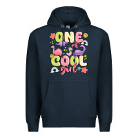 Navy one cool girl Premium Hoodie - MaliasSmallBusiness