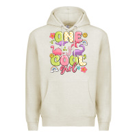 Oatmeal Heather one cool girl Premium Hoodie - MaliasSmallBusiness