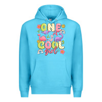 Ocean Blue one cool girl Premium Hoodie - MaliasSmallBusiness