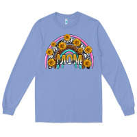 Colony Blue mom with sunflower rainbow mothers day Long Sleeve Tee - texasbilliewilder