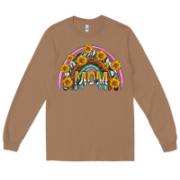 Toasted Coconut mom with sunflower rainbow mothers day Long Sleeve Tee - texasbilliewilder