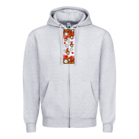 Heather Grey volleyball penwraps Zipper Hoodie - HRA Design Shop