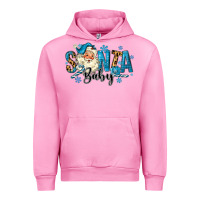 Fuchsia Pink Santa Baby Christmas Urban Hoodie - MaliasSmallBusiness