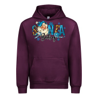 Mauve Wine Santa Baby Christmas Urban Hoodie - MaliasSmallBusiness