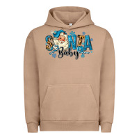 Pigment Burro Santa Baby Christmas Urban Hoodie - MaliasSmallBusiness