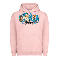 Pigment Salmon Santa Baby Christmas Urban Hoodie - MaliasSmallBusiness