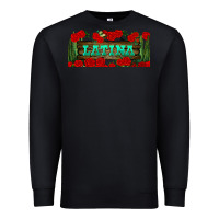 Black latina libbey glass Premium Sweatshirt - BundleAndBundleShop