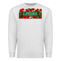 Oatmeal Heather latina libbey glass Premium Sweatshirt - BundleAndBundleShop