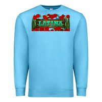 Ocean Blue latina libbey glass Premium Sweatshirt - BundleAndBundleShop