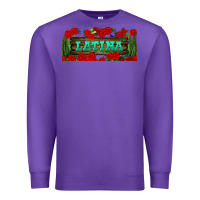 Purple latina libbey glass Premium Sweatshirt - BundleAndBundleShop